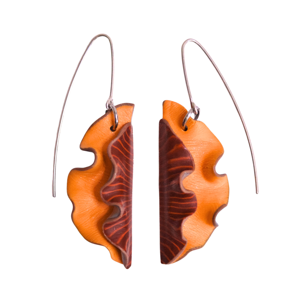 Ruffle-Half Earrings