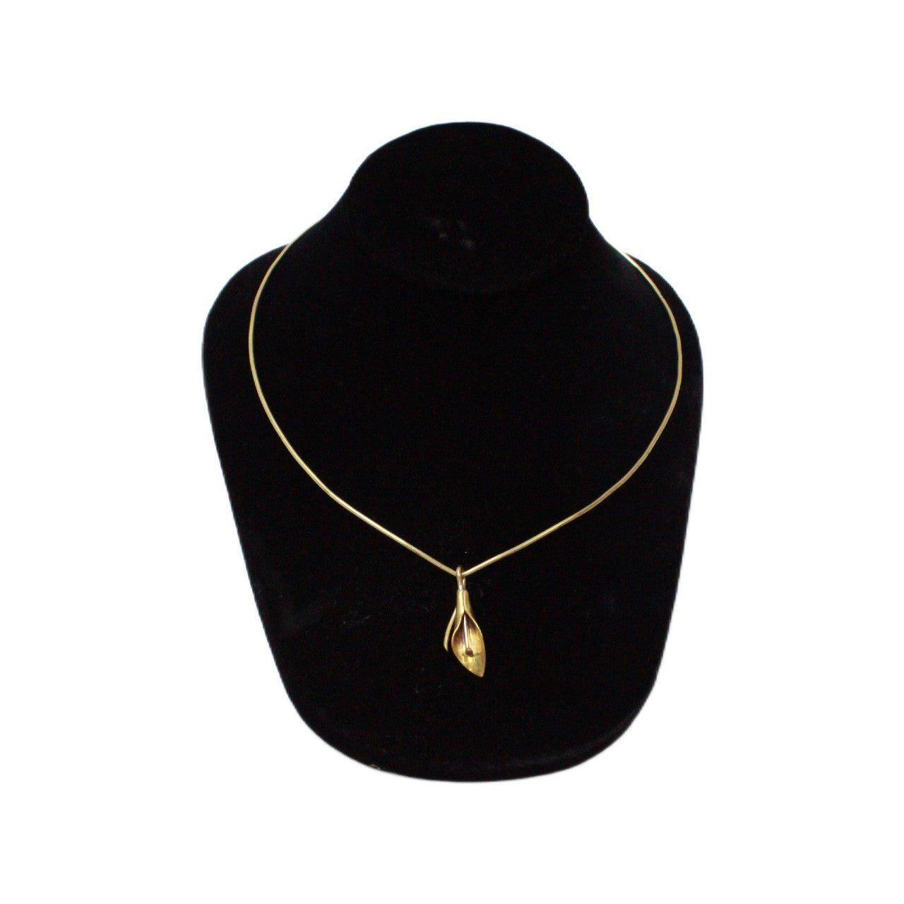 Calla Lily Collar Brass