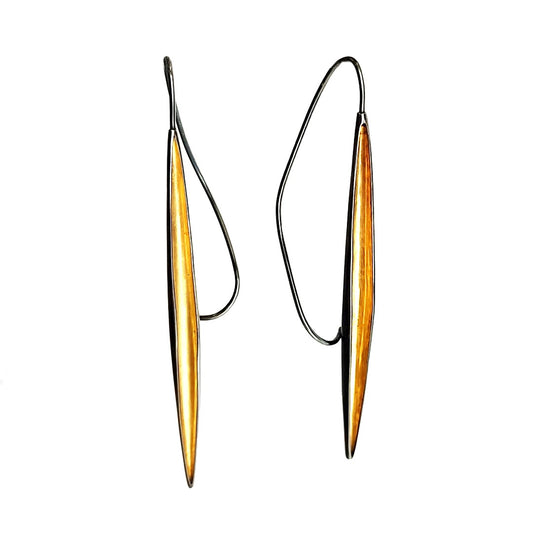 Open Long Hollow Form Earrings