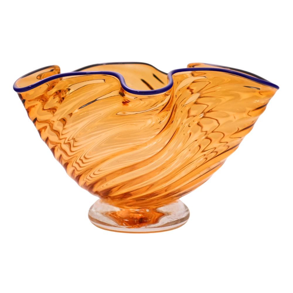 Med. Wavy Bowl Gld/Blu 5