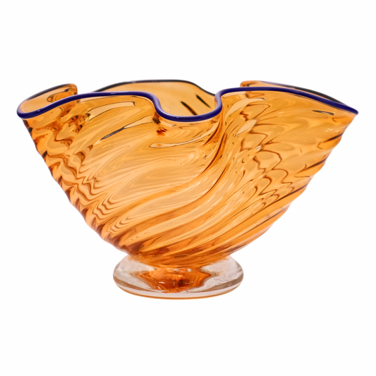 Med. Wavy Bowl Gld/Blu 5