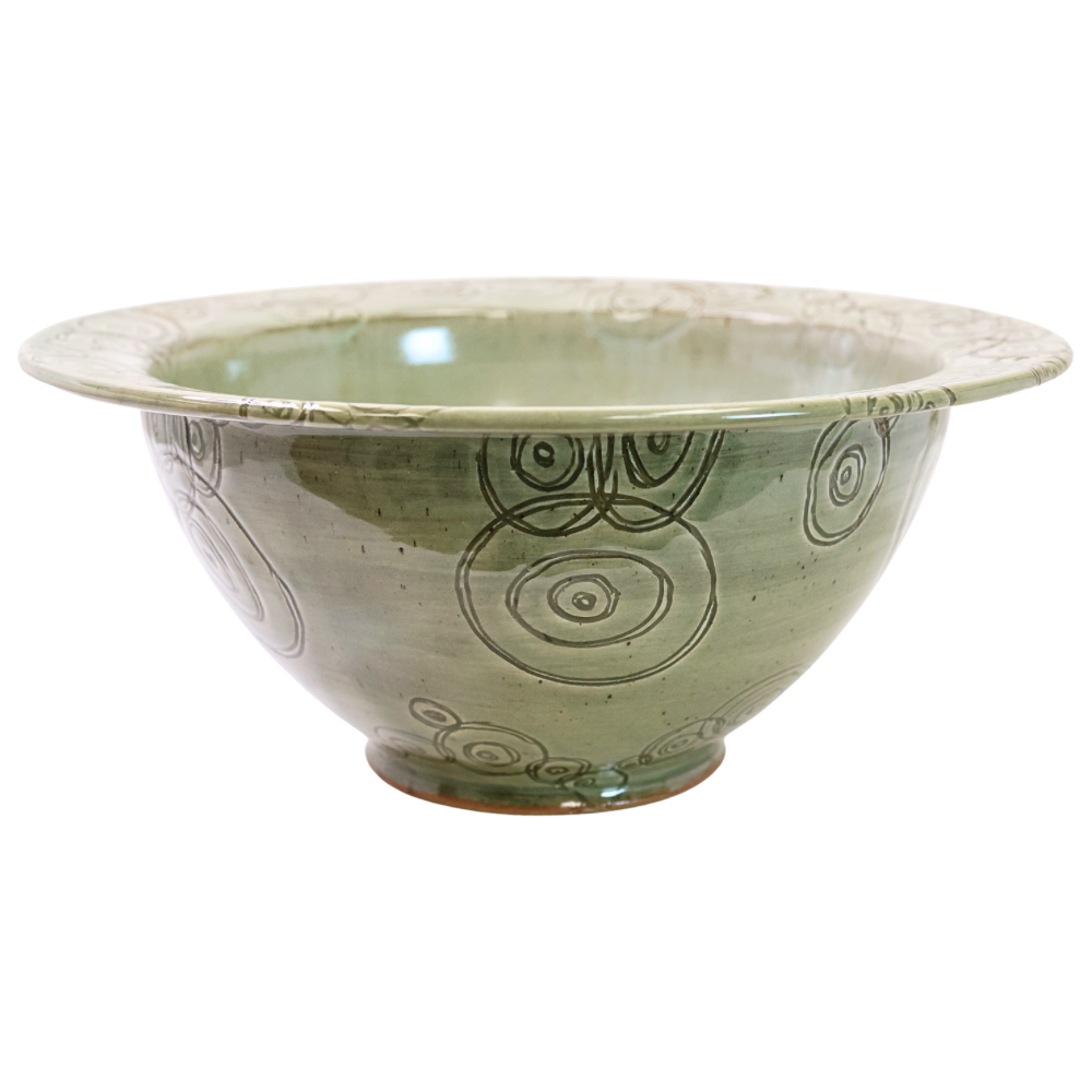Large Etched Bowl