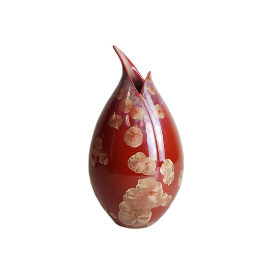Pod Caramel Red Vase