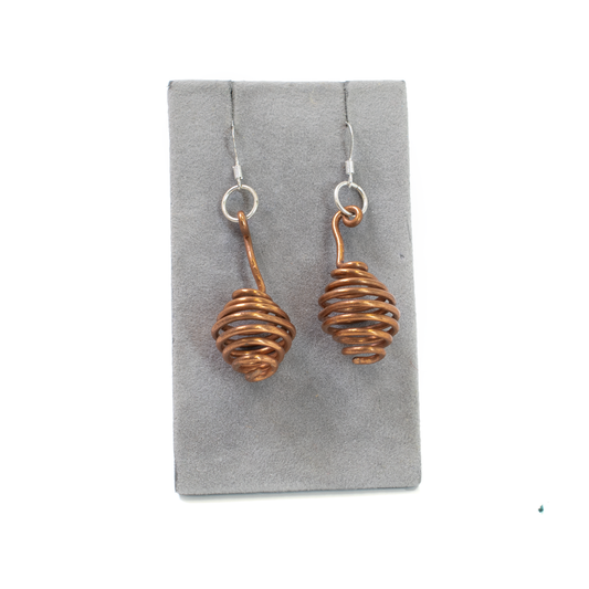 Spiral Barrel Earrings