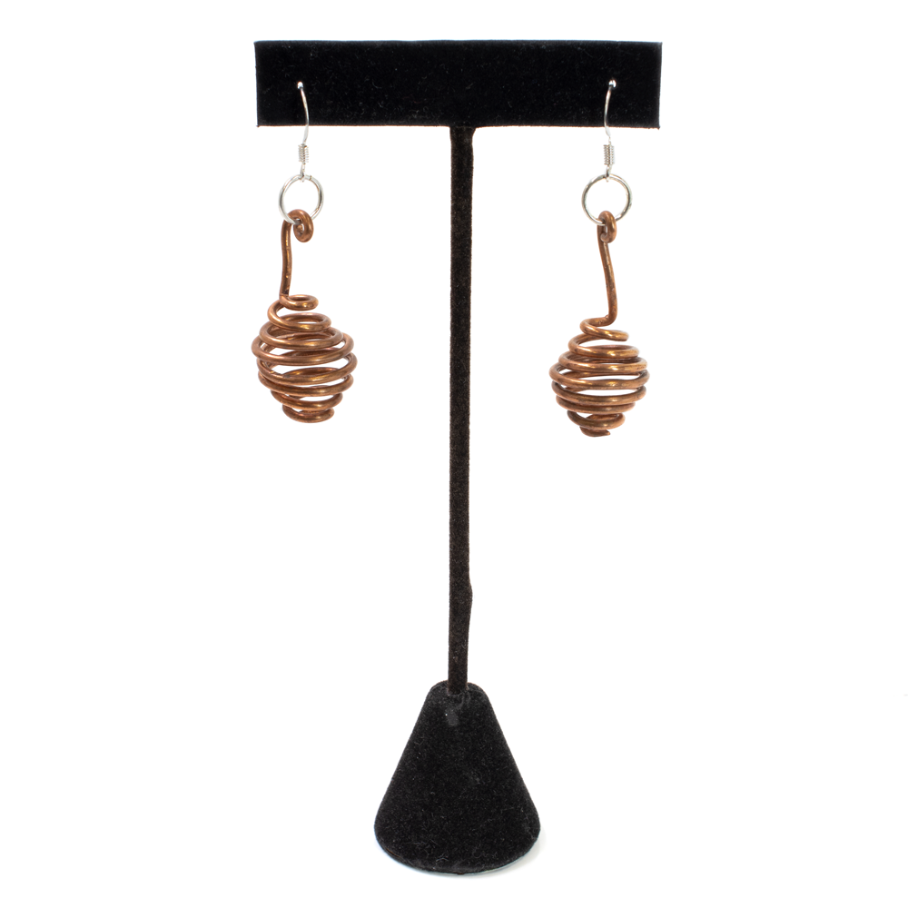 Spiral Barrel Earrings