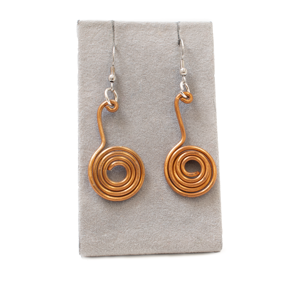 Flat Spiral Earrings