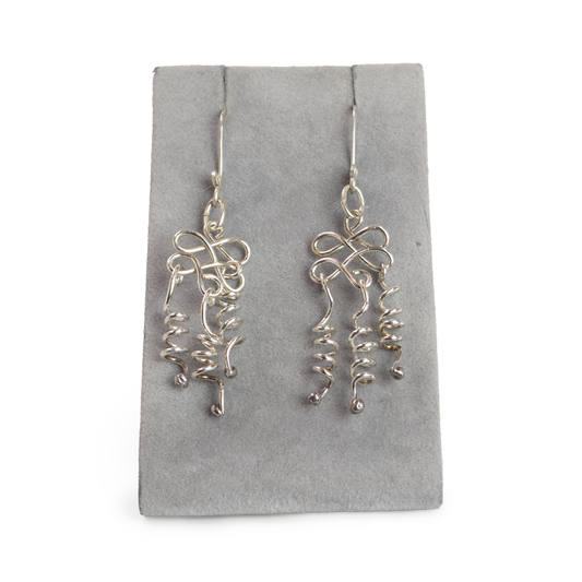 Spiral Flower Earrings