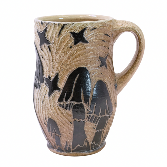Mushroom Mug (Blk/Nat)