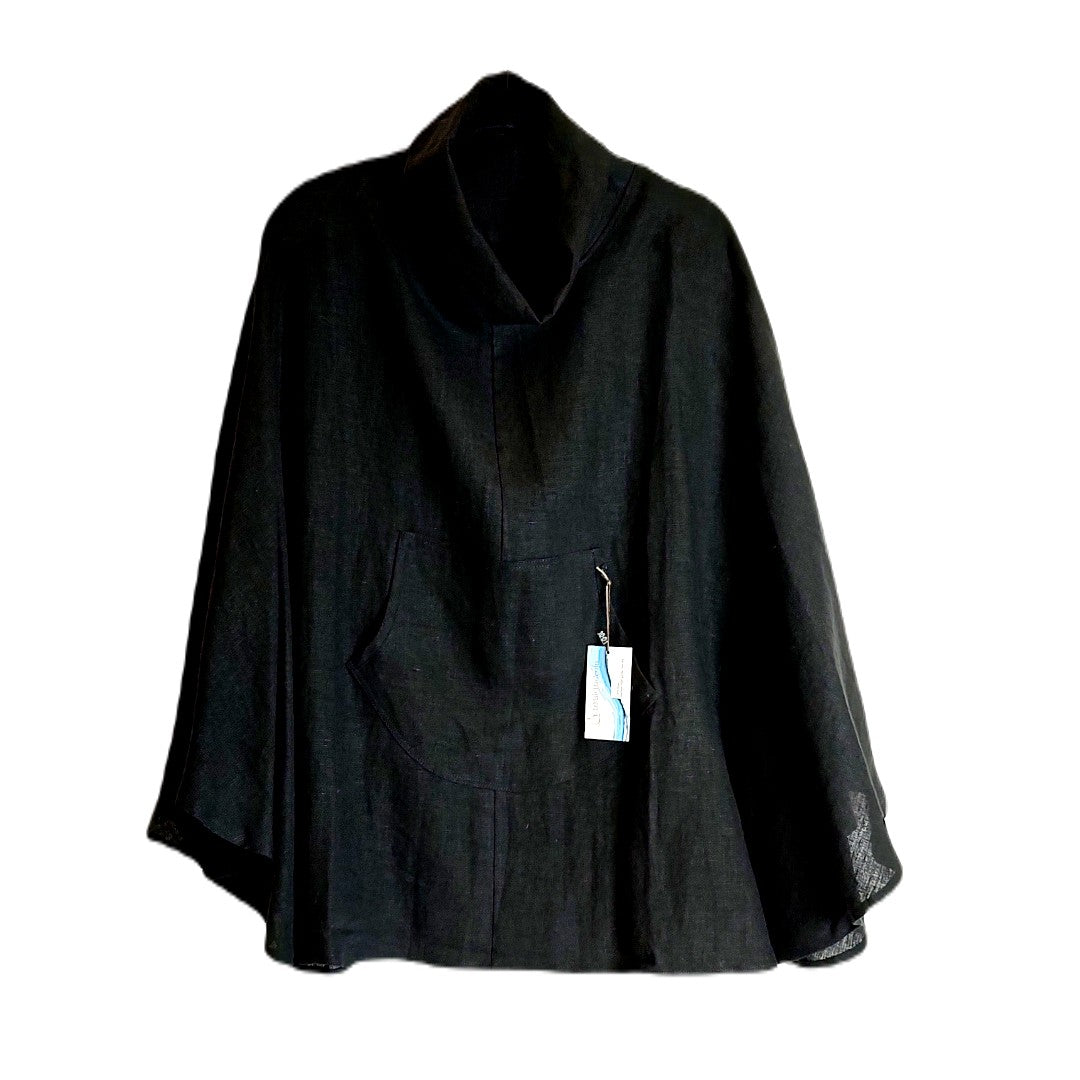 Poncho Encoded Linen