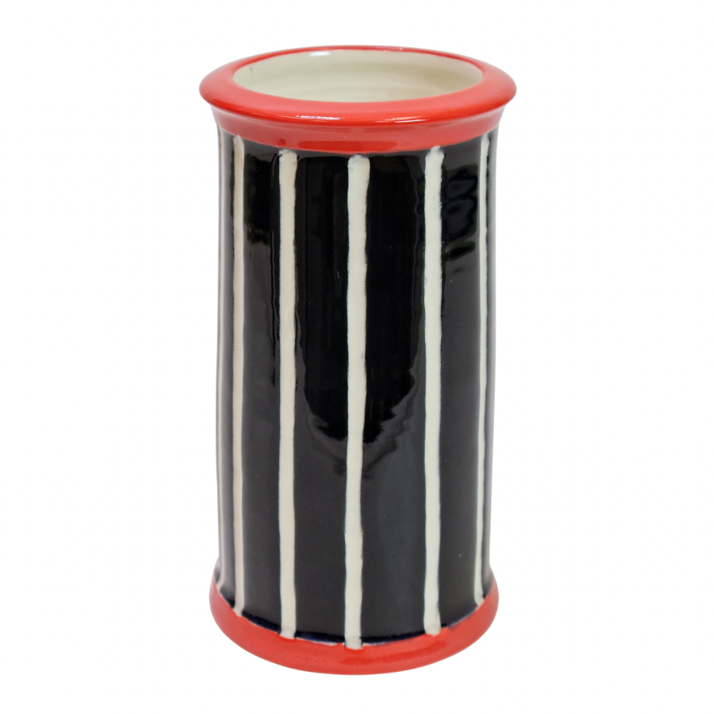 Blk/Red Vase VC