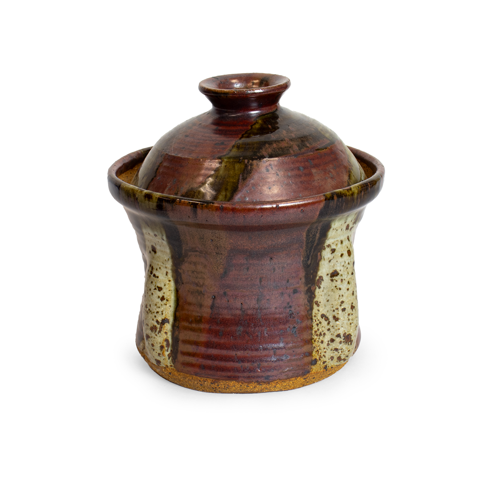 Brown Covered Jar