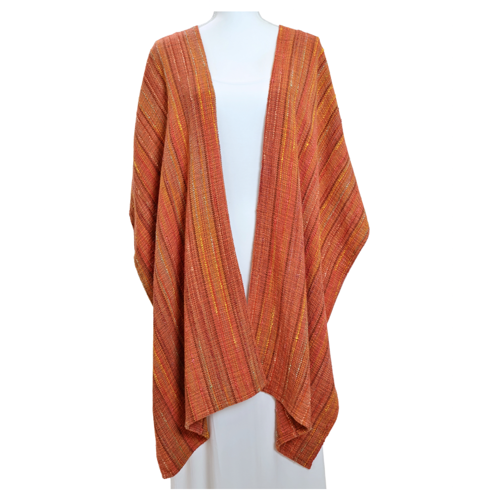Fall Leaves V-Back Shawl