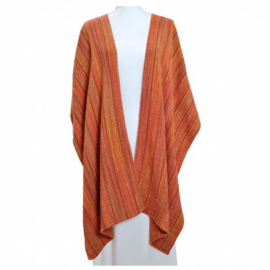 Fall Leaves V-Back Shawl