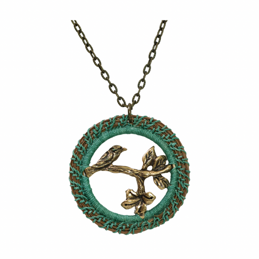 Pine Needle Pendant Necklace