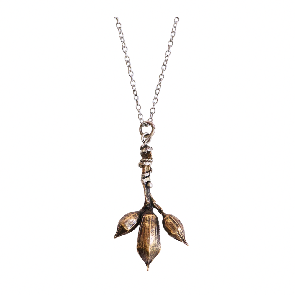 Trumpet Bud Pendant Necklace