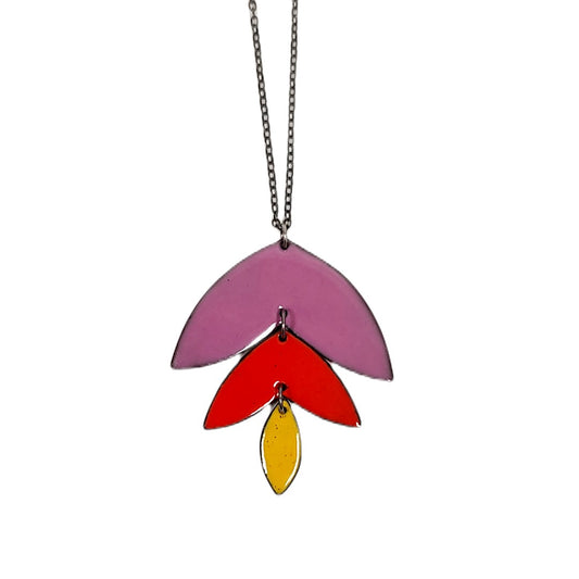 Reversible Tiered Petal Pendant