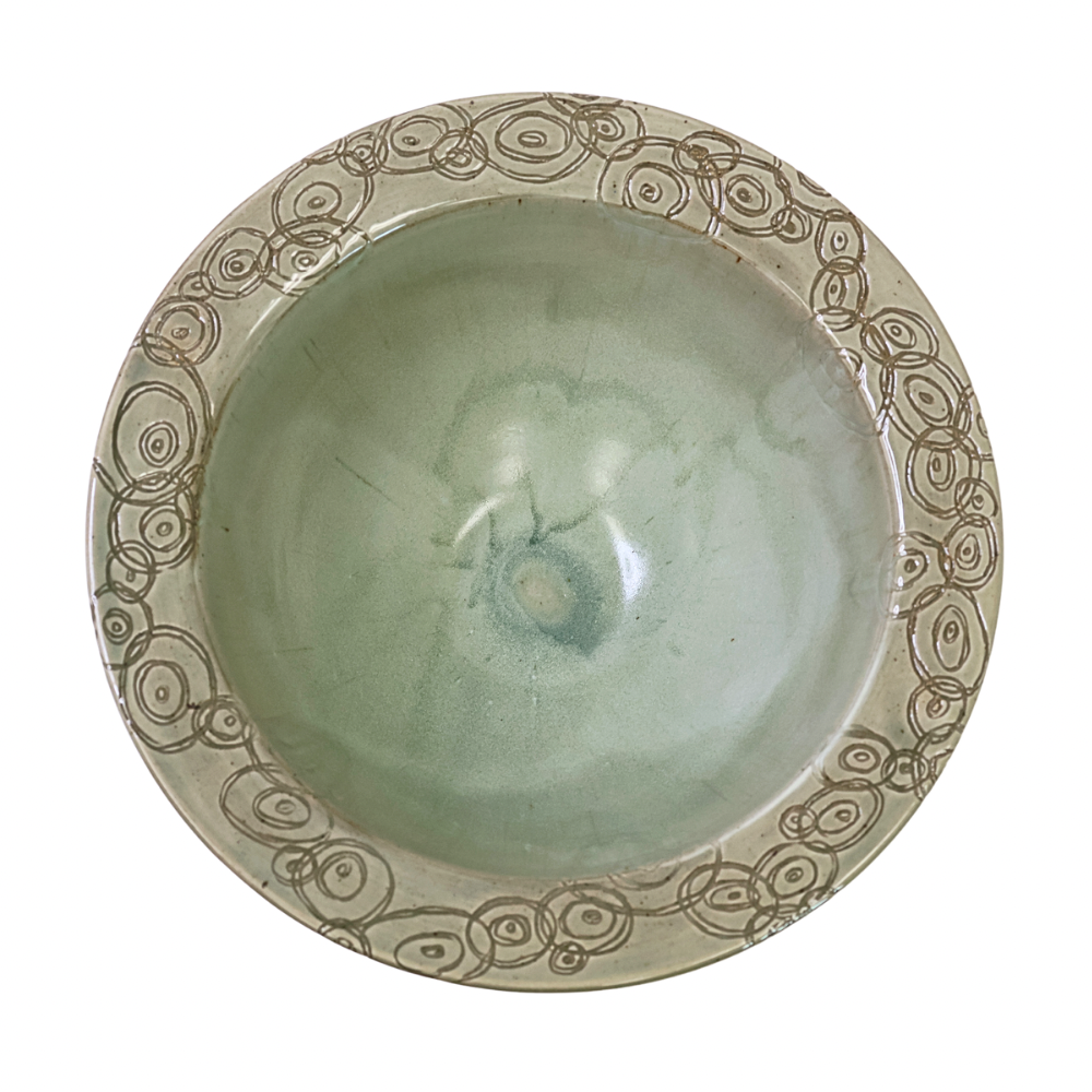 Large Etched Bowl