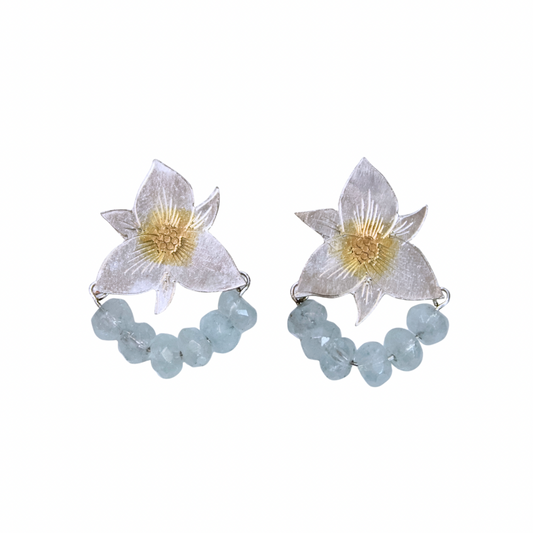 Trillium w/ Aquamarine Post ER