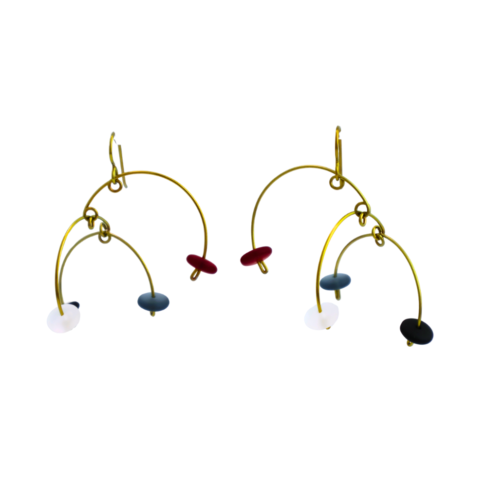 708 Mob.Ear. Gld/Blk/Wht/Red