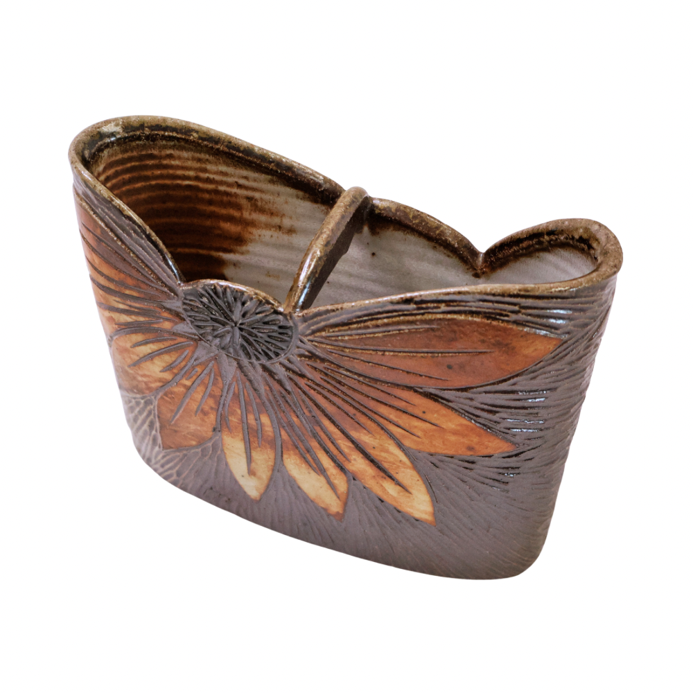 Flower Design Utensil Holder