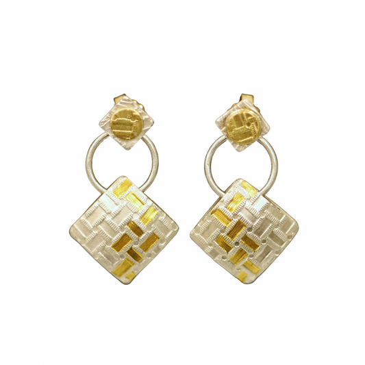 Stack Stud Pillow Reversible Earrings