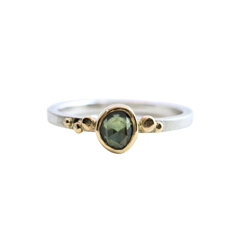 Pebble Ring SS Sapphire Ring