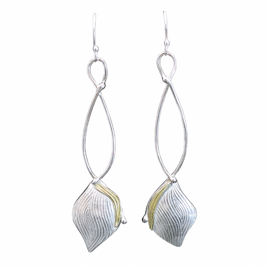 Gold and Silver Raindrops ER