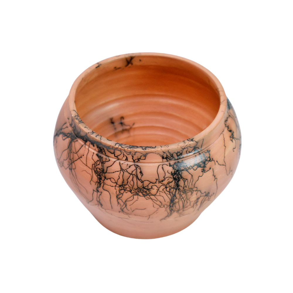 Small Pink Horsehair Pot