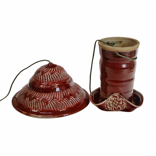 Red Bird Feeder