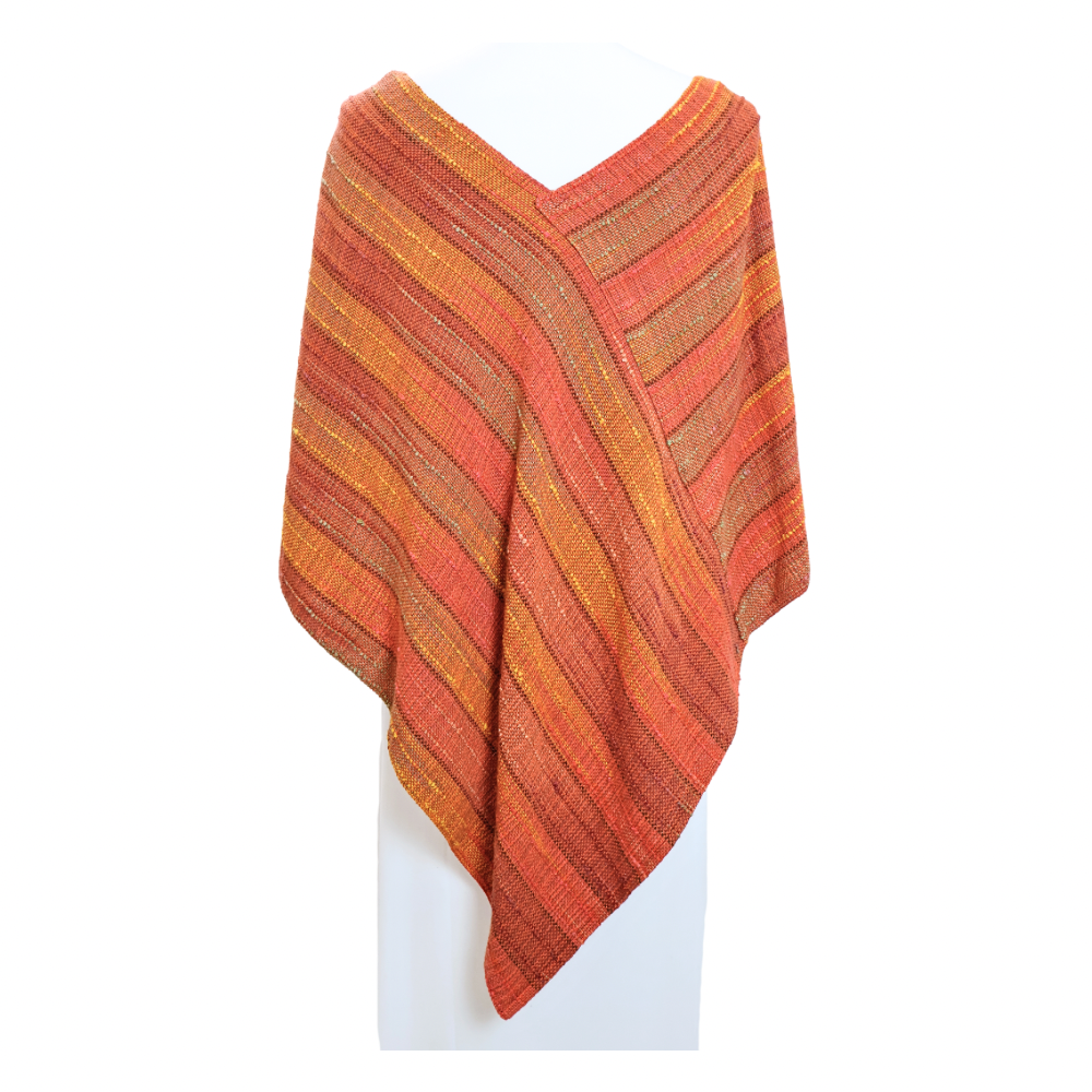 Orange Twist Shawl