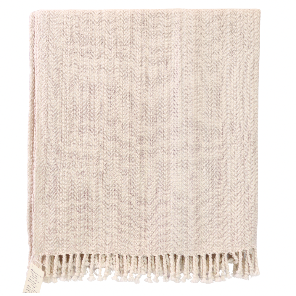 Handwoven Throw - Natural