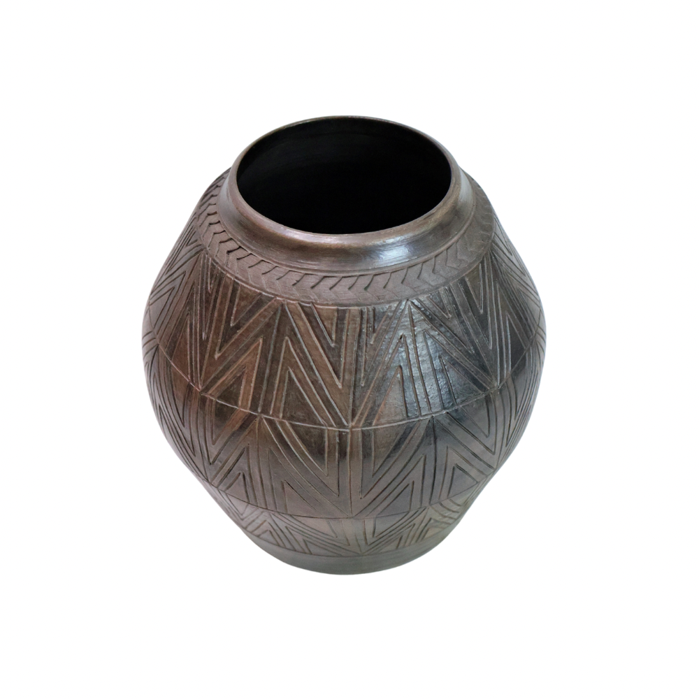 Black Terra Sigillata Pot 6.19 6
