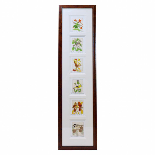Birds Lg Vertical Frame (8½x33)