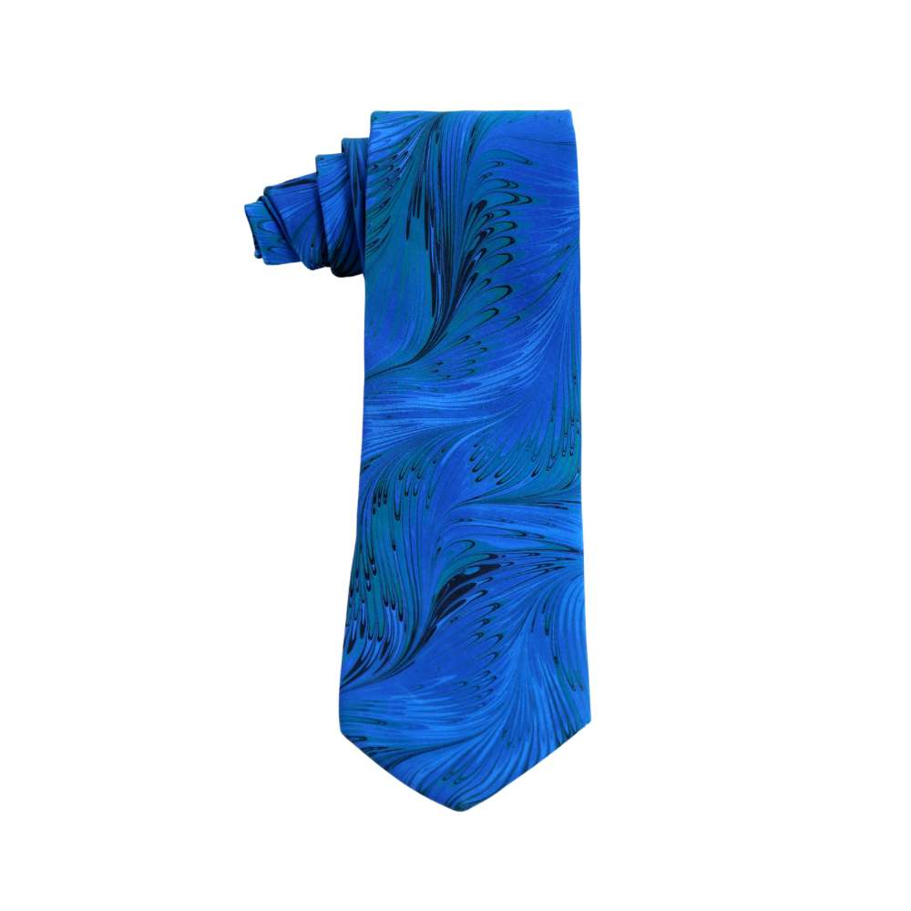 Hand Marbled Silk Ties