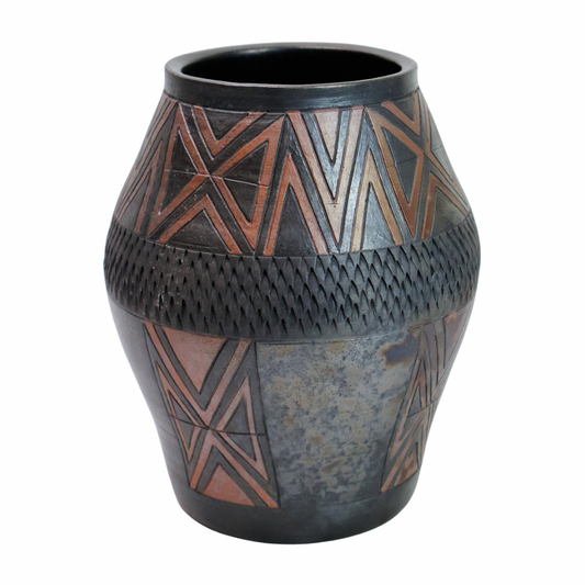 Terra Sigillata Black & Brown Pot