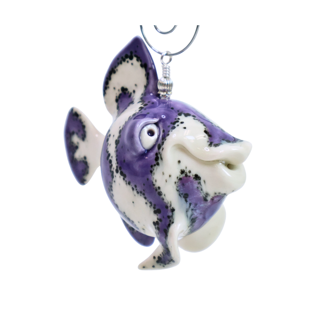 Angel Fish Purple & White