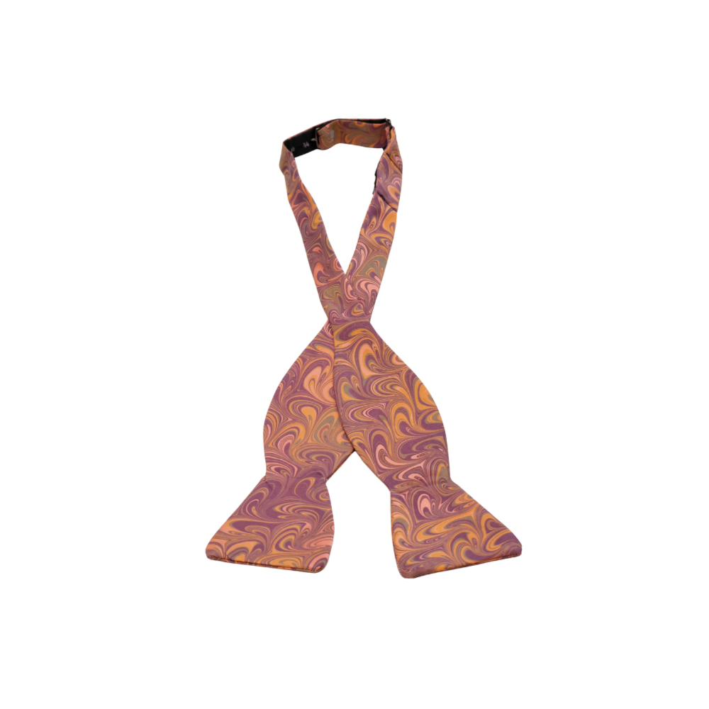 Hand Marbled Silk Bowties