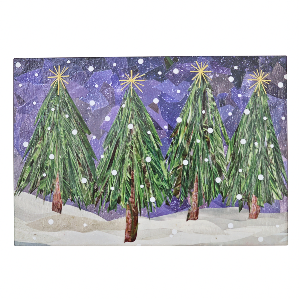 Xmas Trees 5x7 Framed