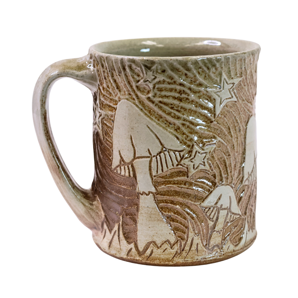 Mushroom Mug (White/Nat.)
