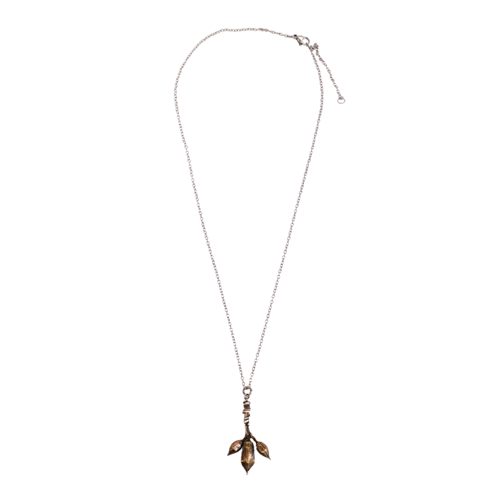 Trumpet Bud Pendant Necklace