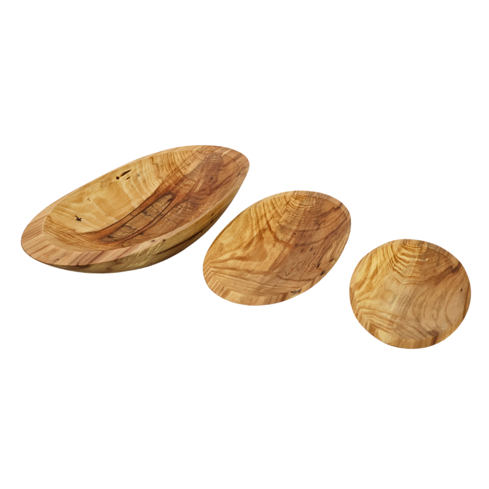 3 piece Bowl Set Maple