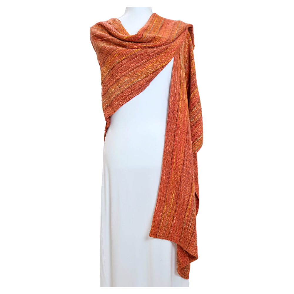 Fall Leaves V-Back Shawl