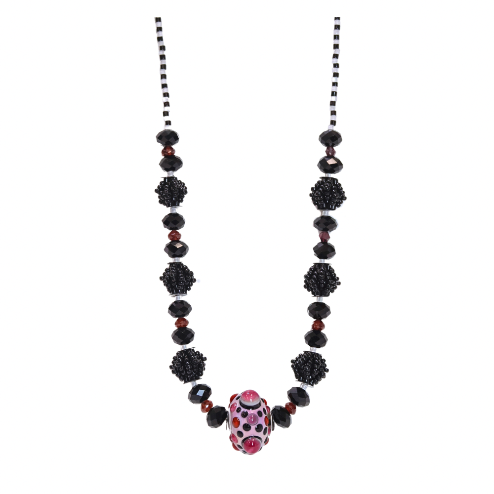 Pink Dotted Necklace