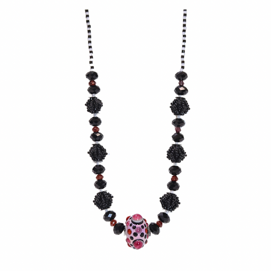 Pink Dotted Necklace