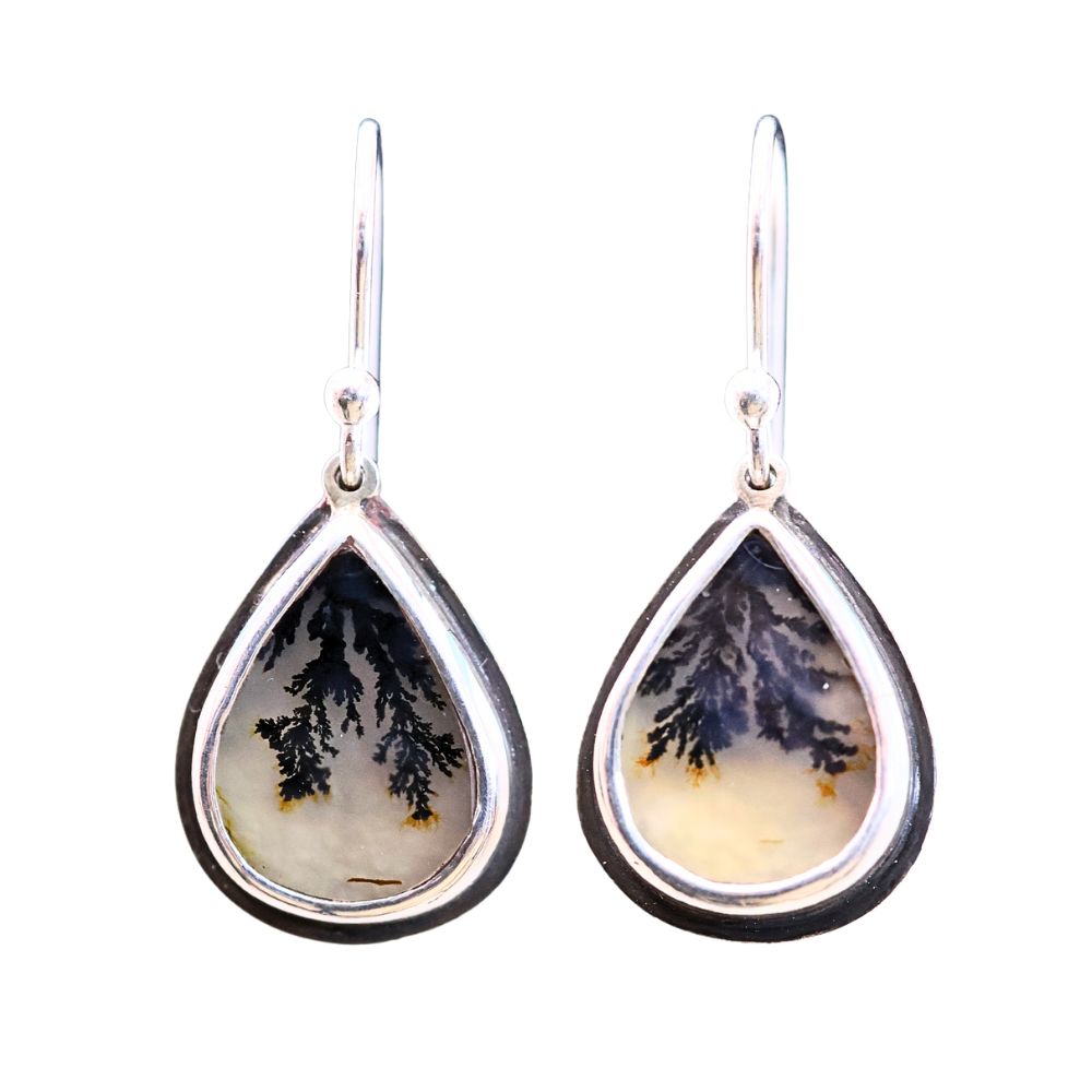 Dendritic Agate Teardrop ER