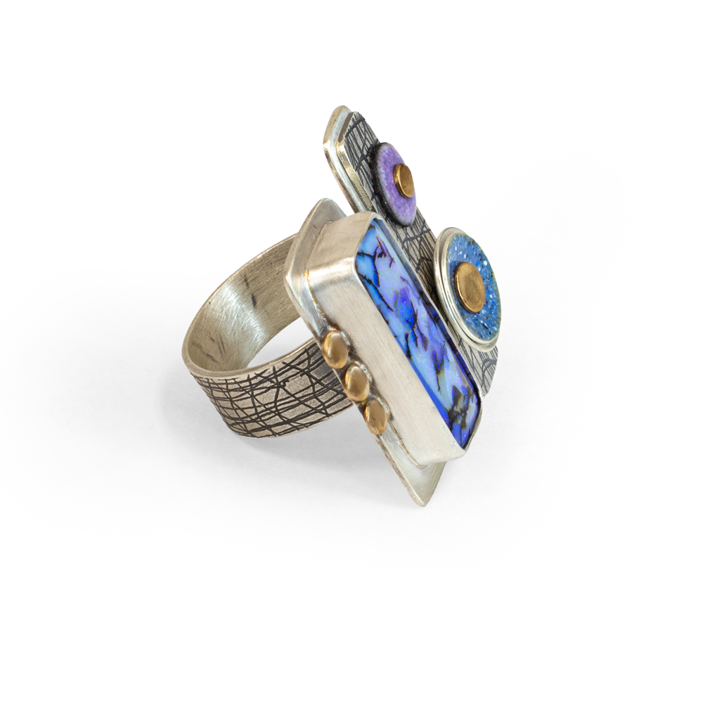 Abstract Expressionist Ring