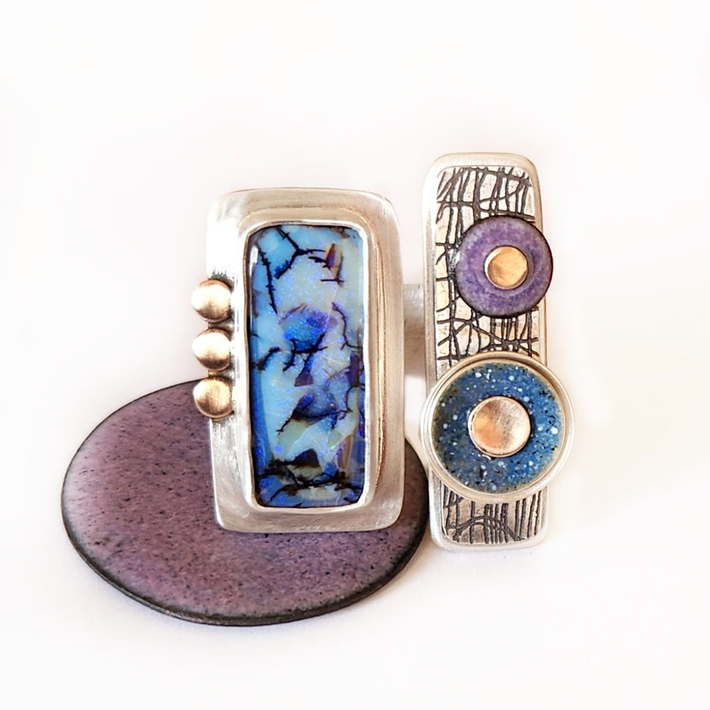 Abstract Expressionist Ring