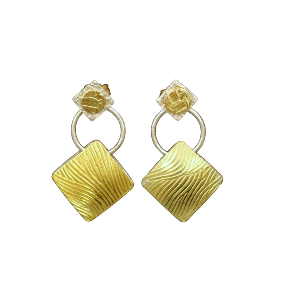 Stack Stud Pillow Reversible Earrings