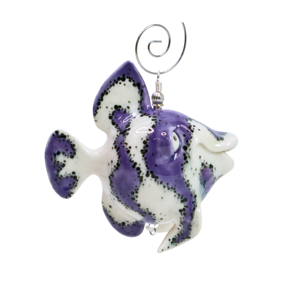 Angel Fish Purple & White