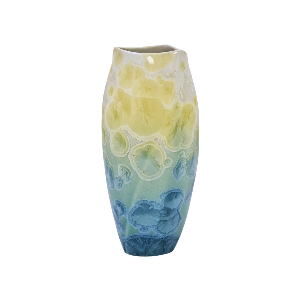 Sea Green Triangle Vase